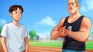 Summertime, cartoon fantasy, anime sex cartoon
