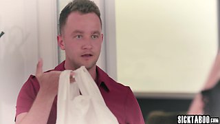 Delivery guy came in the perfect moment