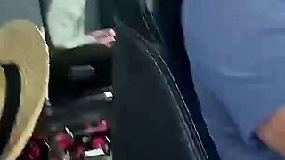 Clemence Audiard Masturbates in the Car