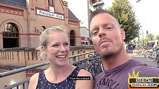 Inked public babe fucked by sex date outdoor in amateur sex