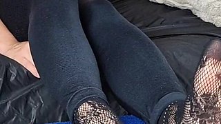 Amateur Cockbox Trampling and Ballbusting in Ballerina and Nylon Socks