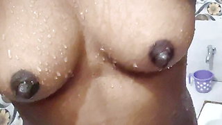 Boobs shower with Indian bhabhi