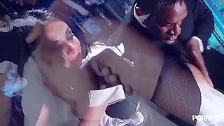 Drilling The French Maid: Blowjob, Anal  Bondage Porn