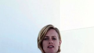 Blonde emo amateur solo masturbation