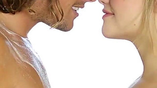 Irresistible blonde worker and her new customer