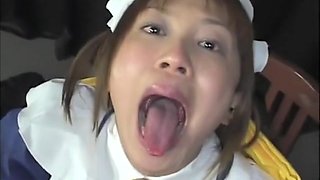 Adorable Japanese schoolgirls swallowing heavy loads of fresh semen