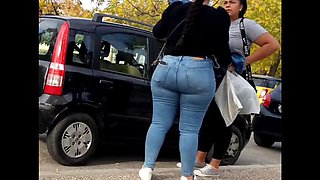 Candid phat Ass tight chubby in jeans