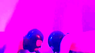 Pegging Our Slaves While They Suck a Double-ended Dildo