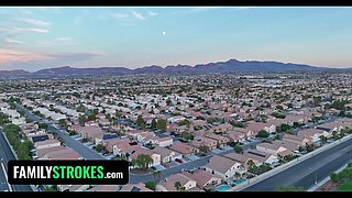 Lovely step daughter Brooke Johnson gaggs and spits on step daddy's massive sausage - familystrokes