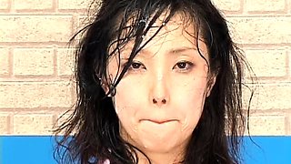 Asian girl blowjob and bukkake