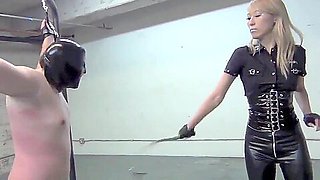 Hard whipping by blonde asian mistress ( 2 of 2)