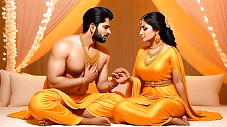 indian Couple gets Horny Watching Porn Together and rough sex