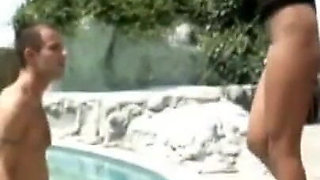 Ebony girl have a threesome with dp
