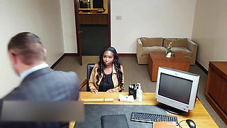 A Bit Of Sex-Ed - Full Movie With Black Stepmom Naomi Foxxx Squirting On White Cock - Interracial Reality Sex in Office