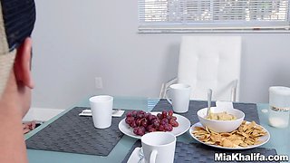 Mia Khalifa - stepmother Julianna Vega summons step daughter to a fuck compete