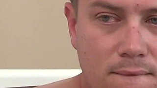 Blonde doll masturbating with her bf