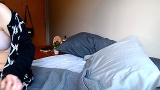 European amateur redhead masturbates on webcam