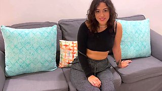 18yo Izamariposa shows her naked bod in this casting flick