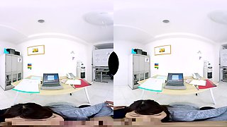 Secretary Sakura Kirishima Comes Out From Under The Desk Part 1 - Asian Big Tits Secretary Creampie