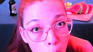 Summer Holiday Blowjob with Cum in Mouth