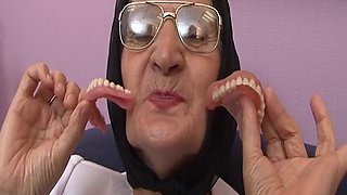 75 year old hairy grandma orgasms without dentures