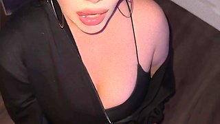 Hot busty latina girl in fishnet stockings gets fucked by her BBC friend