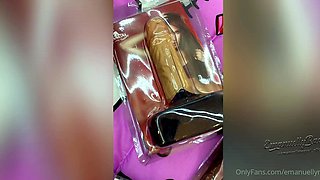 Busty Brunette Goes Solo in Lingerie