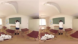 Wet And Sloppy - Asian Schoolgirl Fucking Teacher In Class