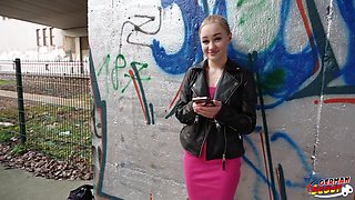 Tiny Shy Teen 18+ Dasha Dark Pick Up For First Casting Fuck