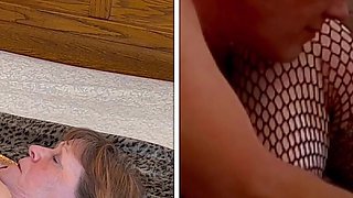 Granny Goldfingers: Undercover 007 Goldilocks Dildo Fuck - Black Is Just Right