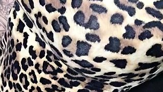 Glamour babe with big boobs masturbates in lingerie