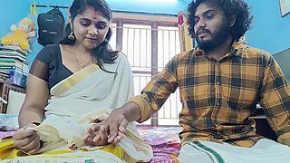Mallu Couple First Night Video, First Night Sex, Kerala Saree First Night Hot Romance with Sex, Mallu Couple First Night Sex
