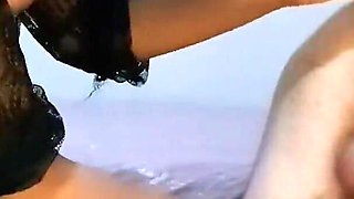 Sexy Mistress Training Slave's Ass with Huge Dildo. Sexy Anal Insertion