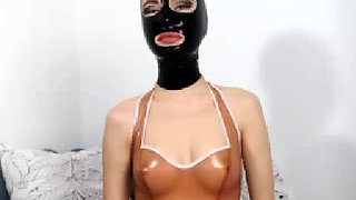 two women fetish latex asslicking and anal mff