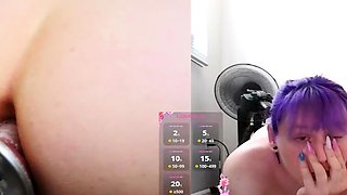 Skinny pierced amateur redhead rough fucking huge toys