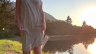 Golden hour in the local park just got even more exciting