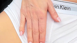 Desperately Wetting Ck Panties and Pissing on My Face in My Car