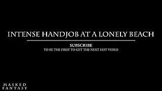 Beach Handjob: Beauty in Bikini Makes Him Get a Huge Cumshot at the Beach