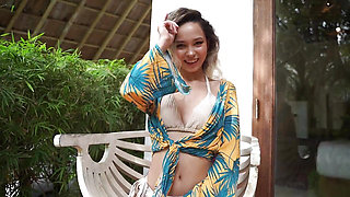 Tropical Asian Blonde Gets Fucked Doggy Style