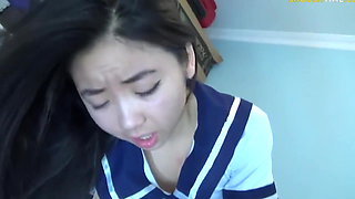 Asian Schoolgirl Fucked Before School POV