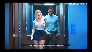 I Fuck My Hot Boss in the Office Elevator