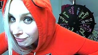 USA sexiest blonde pregnant big boobs beauty webcam show