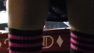 Pink socks bar slut