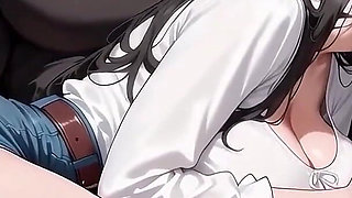 A Hawt Car Blowjob - Ntr'd by My Friend - Nts Route #23 an Ai Animated Sex Game