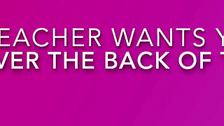 The teacher wants you to bend her over the couch