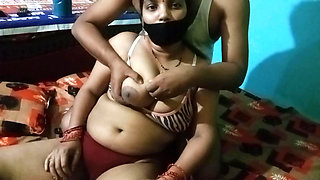 Indian housewife having romance with her lover.