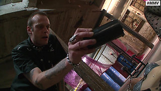 German hot blonde BDSM slave girl