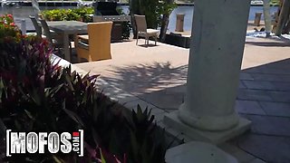 Big titted dark haired Sofi Ryan takes some naked selfies, tells Damon Dice to join in the joy - mofos