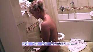 Busty blonde teen slut Britney Young loves big black cock