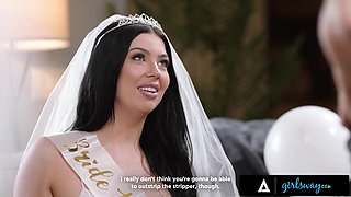 Girl on Girl Oral Sex - Naughty Redhead Emma Magnolia Teases Bride Bestie Holly Day With Lap Dance - Hd porn 1080p